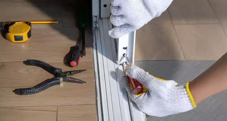 Backyard Sliding Door Track Repair in Clermont, FL